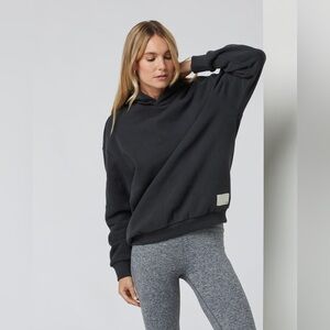 Vuori Restore Oversized Hoodie in Washed Black